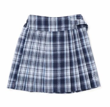 ZIDDY「チェック柄 プリーツスカパン」 (130-160cm) の画像