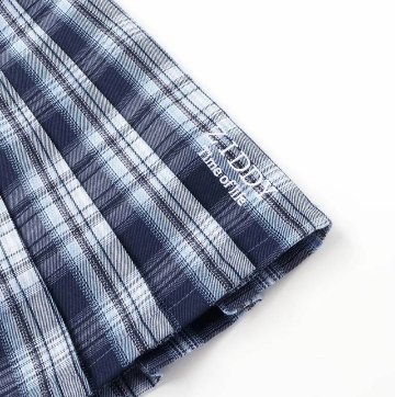 ZIDDY「チェック柄 プリーツスカパン」 (130-160cm) の画像