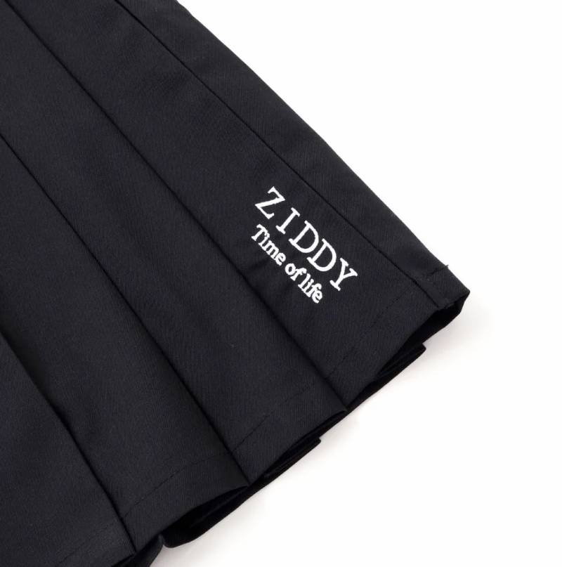 ZIDDY「ブラックプリーツスカパン」 (150-160cm) の画像
