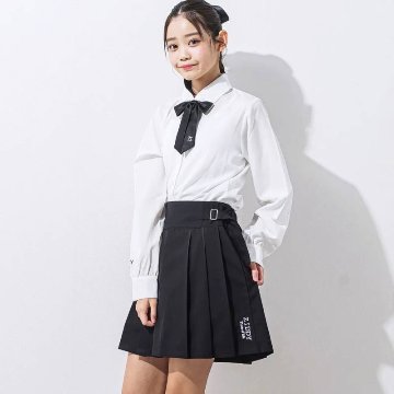 ZIDDY「ブラックプリーツスカパン」 (150-160cm) の画像