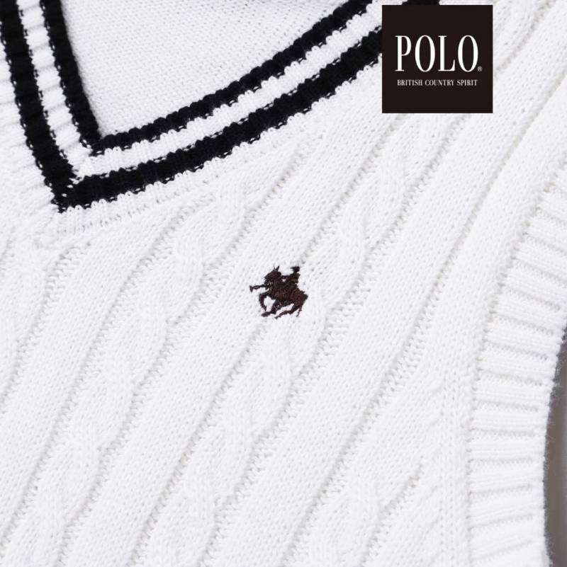 SLAP SLIP(スラップスリップ) 「【POLO BCSコラボ】 セレモニーチルデンニットベスト」(100-130cm)  メール便対応の画像