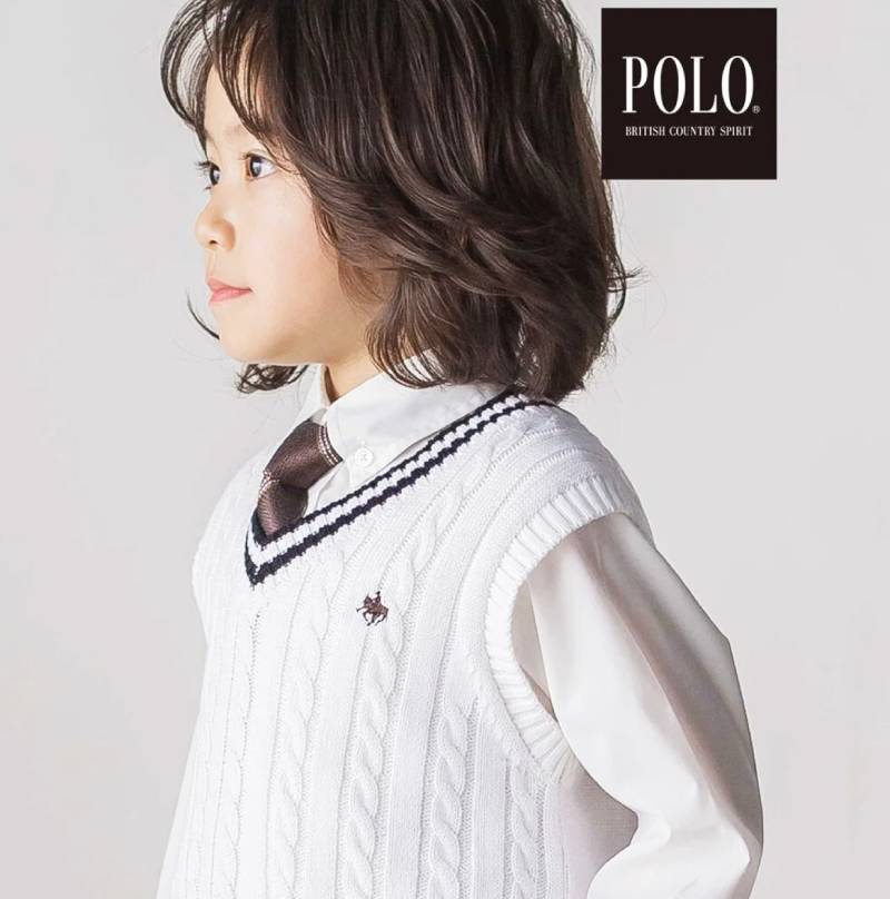 SLAP SLIP(スラップスリップ) 「【POLO BCSコラボ】 セレモニーチルデンニットベスト」(100-130cm)  メール便対応の画像