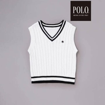 SLAP SLIP(スラップスリップ) 「【POLO BCSコラボ】 セレモニーチルデンニットベスト」(100-130cm)  メール便対応の画像