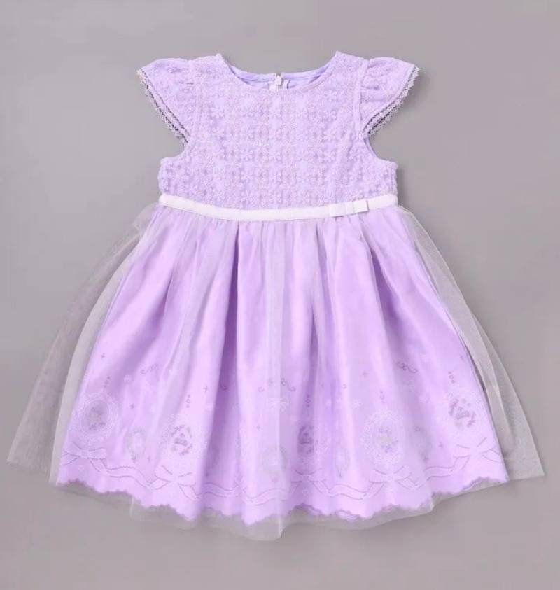 SLAP SLIP(スラップスリップ) 「フラワー刺繍裾スカラップ セレモニージャンパースカート」(110-130cm) の画像