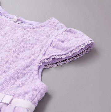 SLAP SLIP(スラップスリップ) 「フラワー刺繍裾スカラップ セレモニージャンパースカート」(110-130cm) の画像