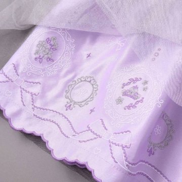 SLAP SLIP(スラップスリップ) 「フラワー刺繍裾スカラップ セレモニージャンパースカート」(110-130cm) の画像