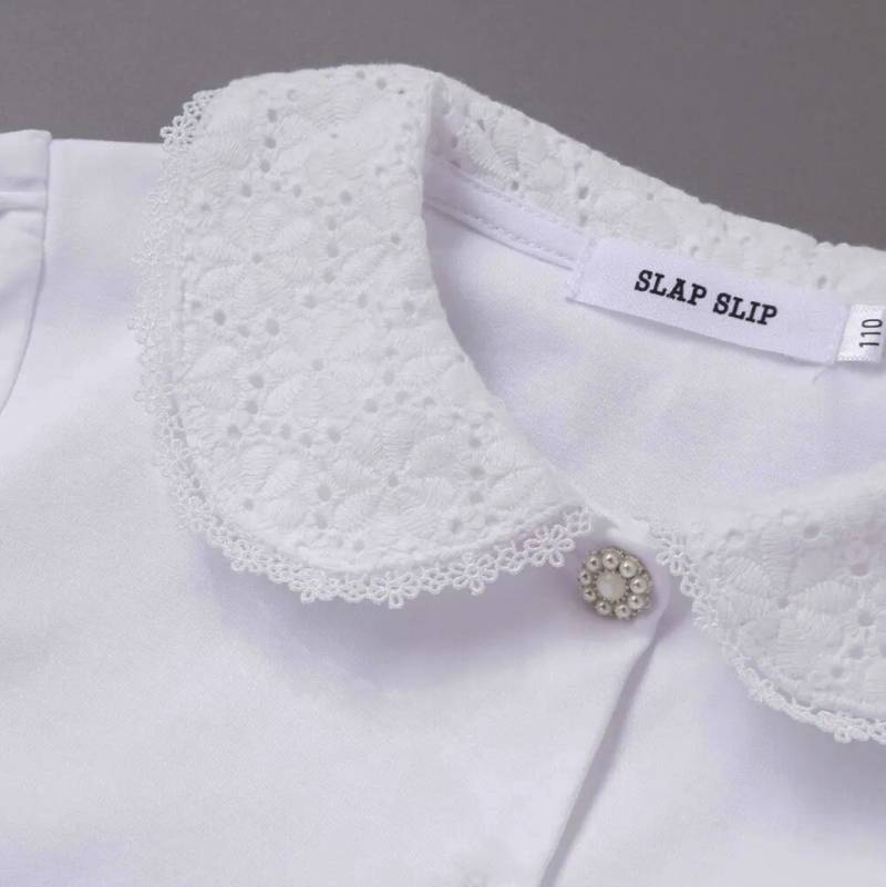 SLAP SLIP(スラップスリップ) 「セレモニー衿レースブラウス」(110-130cm) の画像