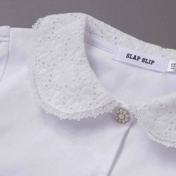 SLAP SLIP(スラップスリップ) 「セレモニー衿レースブラウス」(110-130cm) の画像