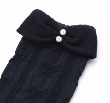 SLAP SLIP 「パール付きセレモニーハイソックス」 (13-21cm) メール便対応可の画像