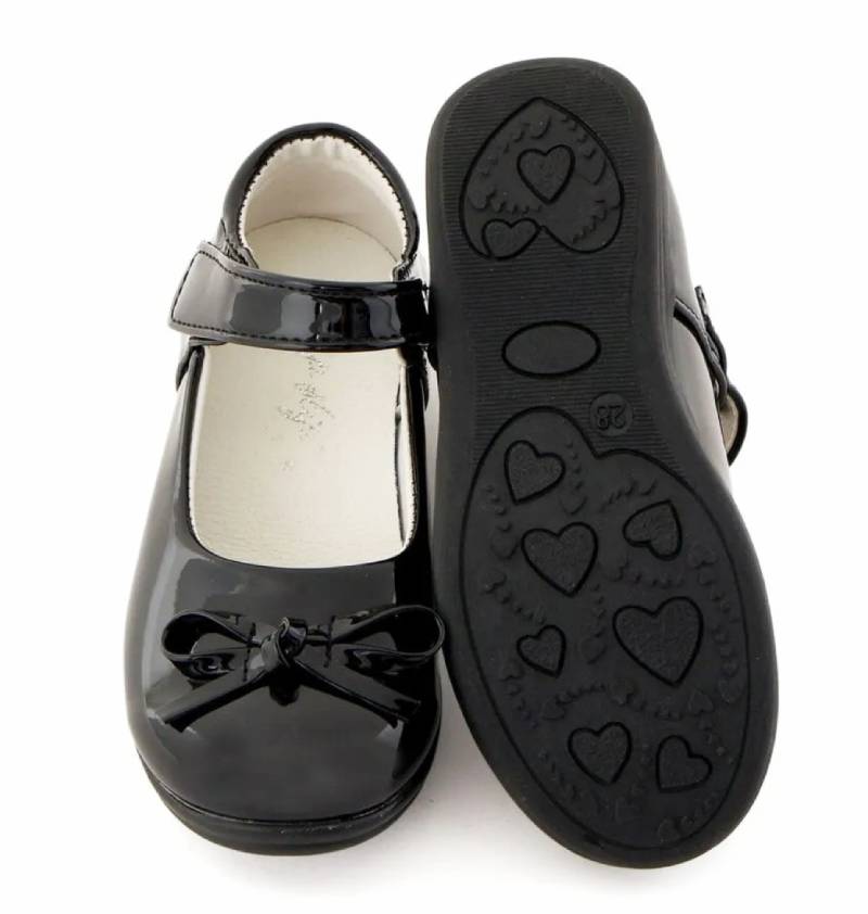 SLAP SLIP 「リボン付きエナメルストラップセレモニーシューズ」 (17-20cm) の画像