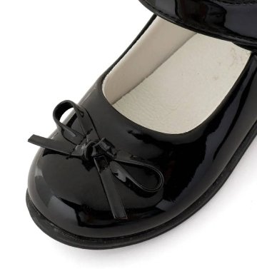 SLAP SLIP 「リボン付きエナメルストラップセレモニーシューズ」 (17-20cm) の画像