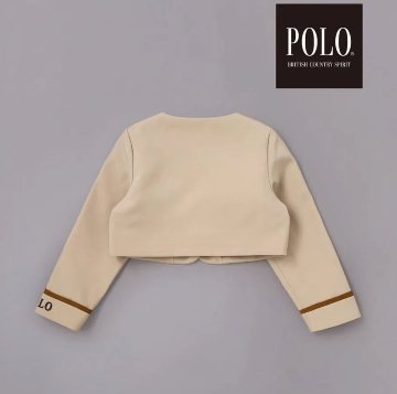 SLAP SLIP(スラップスリップ) 「【POLO BCSコラボ】袖切り替えジャケット+襟リボン付きチェックワンピース(110~130cm)」の画像