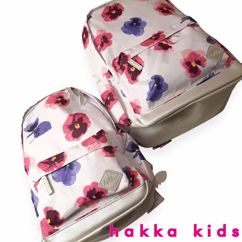 hakka kids「スミレプリント リュックサック」S-Mの画像