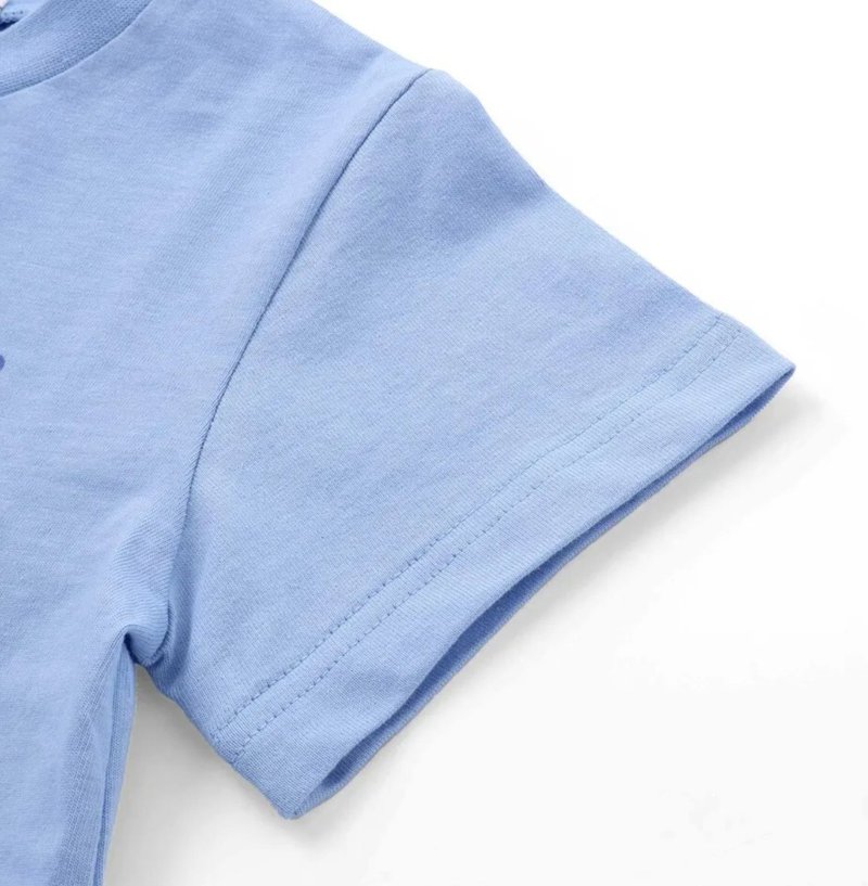 【原作クレヨンしんちゃん×はぴだんぶい×SLAPSLIP】「フロントプリント半袖Tシャツ+総柄長袖Tシャツ2点セット」(80~120cm)　【メール便送料198円対応】の画像