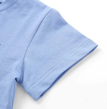 【原作クレヨンしんちゃん×はぴだんぶい×SLAPSLIP】「フロントプリント半袖Tシャツ+総柄長袖Tシャツ2点セット」(80~120cm)　【メール便送料198円対応】の画像