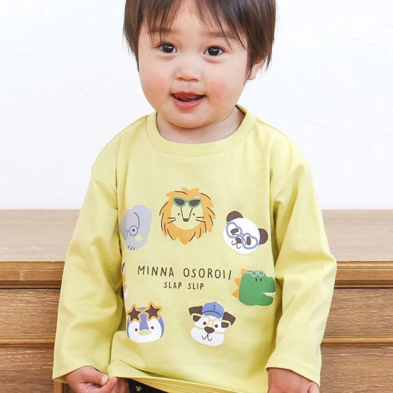 SLAP SLIP【スララク/防汚加工/オーガニックコットン】わくわくデザイン男の子長袖Tシャツ(80~130cm)【メール便送料198円対応】の画像