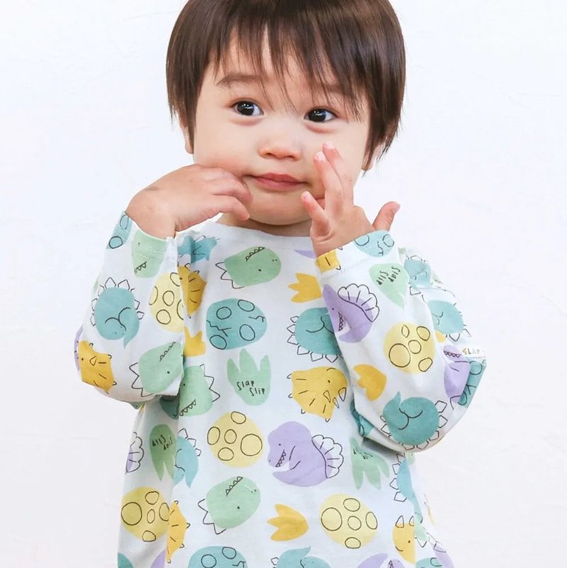 SLAP SLIP【スララク/防汚加工/オーガニックコットン】わくわくデザイン男の子長袖Tシャツ(80~130cm)【メール便送料198円対応】の画像