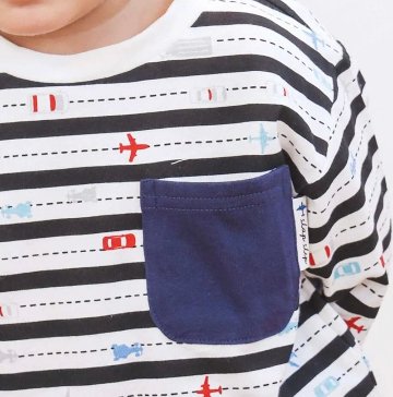 SLAP SLIP【スララク/防汚加工/オーガニックコットン】わくわくデザイン男の子長袖Tシャツ(80~130cm)【メール便送料198円対応】の画像