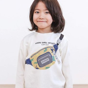 SLAP SLIP【スララク/防汚加工/オーガニックコットン】わくわくデザイン男の子長袖Tシャツ(80~130cm)【メール便送料198円対応】の画像