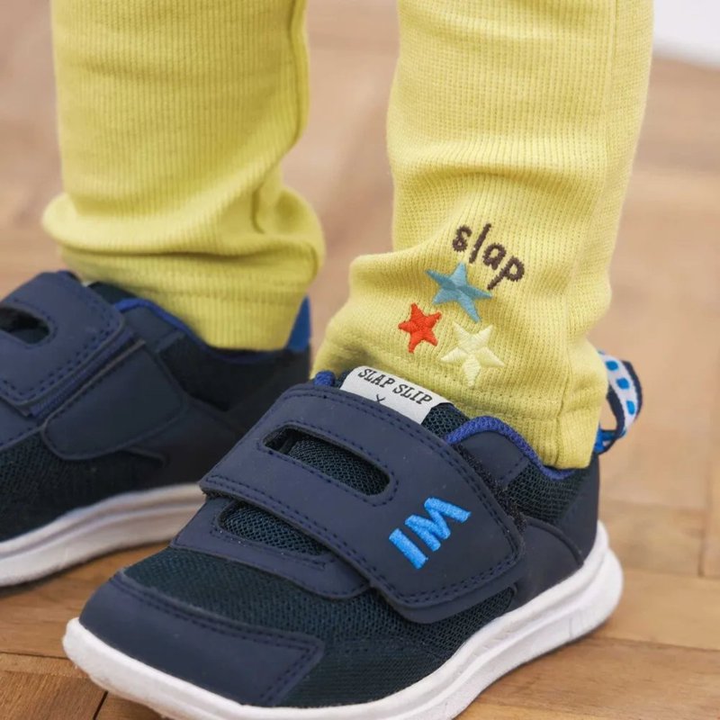 SLAP SLIP【スララク/防汚加工/オーガニックコットン】前後フリーで時短！パパパッと穿ける前向きパンツ(80~120cm)【メール便送料198円対応】の画像