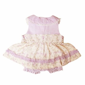 Souris(スーリー) 「丸襟フラワープリントonフラワー刺繍 ミルキースーツ 642」（80-90cm）の画像