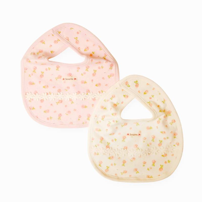 Souris(スーリー)「スタイ付きフラワーPt２WAYベビードレス」(F) 【メール便送料無料】の画像