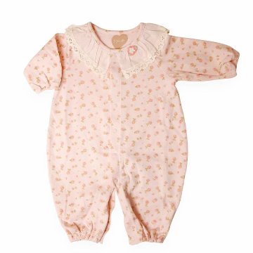 Souris(スーリー)「スタイ付きフラワーPt２WAYベビードレス」(F) 【メール便送料無料】の画像