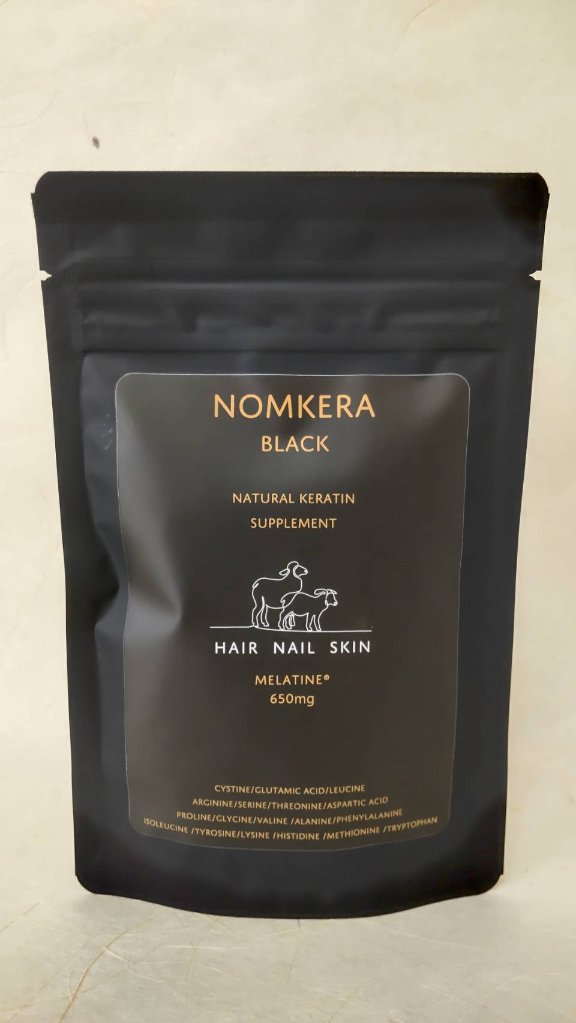 お得用！【髪・お肌・爪ケア＋自然な髪色へ】ノムケラブラック　90粒×6（6か月分）の画像