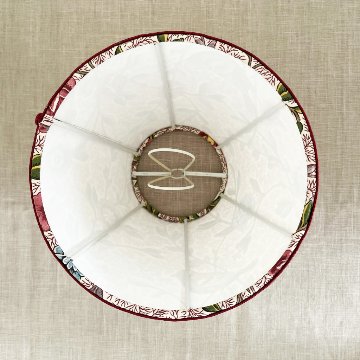 テーブルスタンド用ランプシェード（花と鳥‐ルージュ）の画像