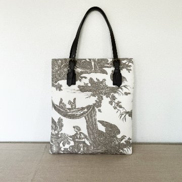 【S.M.G】　フラットバッグ　「世界の四大陸」　ブラウンの画像