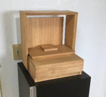 ミニマル仏壇 　天然オイル仕上げの 「NUKUMORI（ぬくもり）ライフ仏壇 「SORAE（ソラエ）」小さなお仏壇　ペットのお仏壇　コンパクトな桐の仏壇、オイル仕上げ、どこにでも置けるの画像