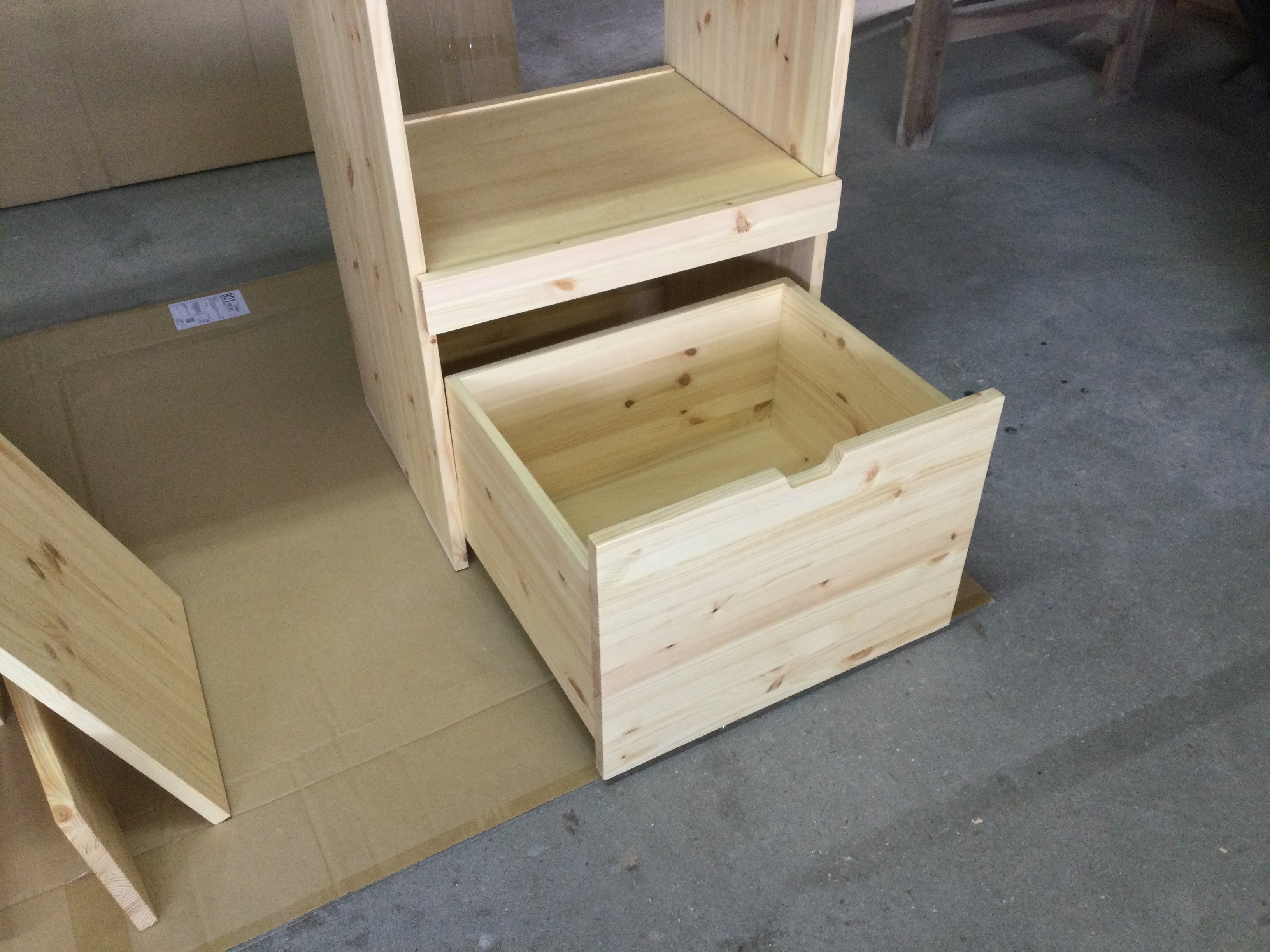 北欧パイン材 伸縮キッチンカウンター オイル仕上げ 天然木 無垢材　サトモクの画像