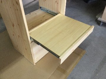 北欧パイン材 伸縮キッチンカウンター オイル仕上げ 天然木 無垢材　サトモクの画像