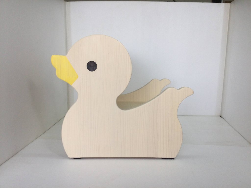【白アヒルの木製踏み台】 2段 子供用 ステップ 踏み台 ローチェア ニュージーランドパイン 無垢材 オスモオイル仕上げ F☆☆☆☆ [手洗い/トイレトレーニング/お受験/ギフト]の画像