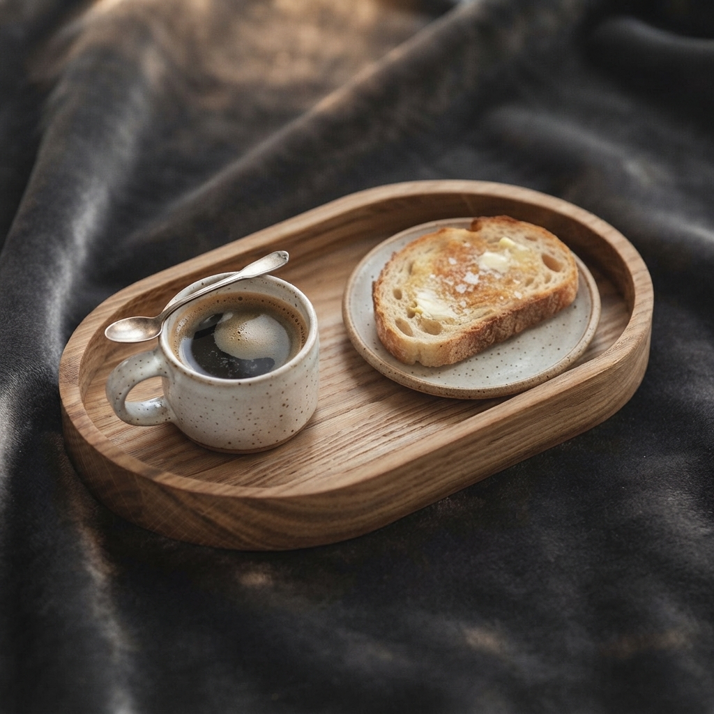オークトレイ、手作り木製小皿、木製チーズプレート、モダンなバスルームトレイ、キッチンバレット、キーの画像
