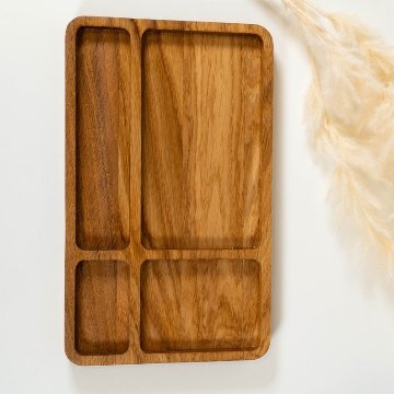 木製ペンシェルフ 、ペンオーガナイザ―、ペンオーガナイザー、無垢材オークジュエリートレイ、時計トレイ、バレットトレイ、の画像
