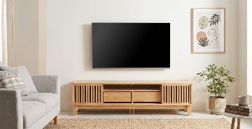無垢テレビボード　格子引き戸　モダンなテレビ台　150㎝　お洒落なボード　パイン　オイル塗装　　送料無料の画像