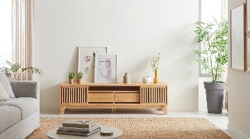 無垢テレビボード　格子引き戸　モダンなテレビ台　150㎝　お洒落なボード　パイン　オイル塗装　　送料無料の画像