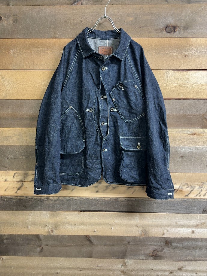 chairmadeチェアメイド ラグランスリーブ デニムカバーオール46 日本製