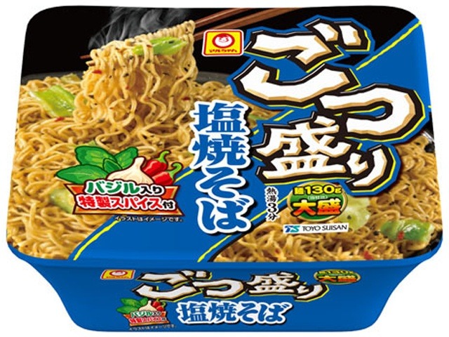 マルちゃん ごつ盛り 塩焼そば ×12 【全国送料無料】(一部地域別途)の画像