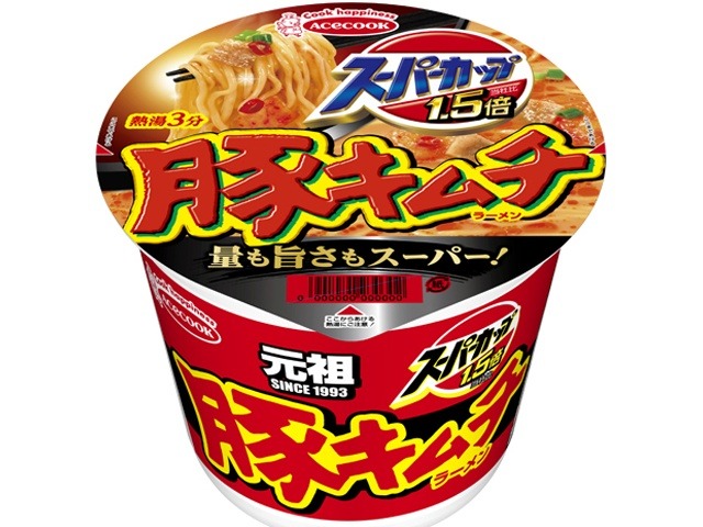 エース スーパーカップ豚キムチラーメン ×12 【全国送料無料】(一部地域別途)の画像