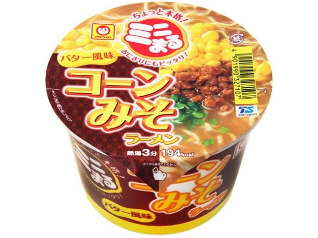 マルちゃん ミニまる コーン味噌バター風味 ×12 【全国送料無料】(一部地域別途)の画像