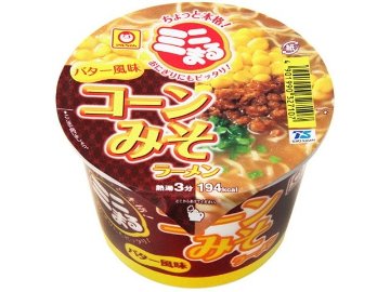 マルちゃん ミニまる コーン味噌バター風味 ×12 【全国送料無料】(一部地域別途)の画像