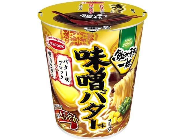 エース 飲み干す一杯 味噌バター味ラーメン ×12 【全国送料無料】(一部地域別途)の画像