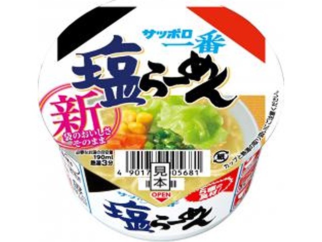 サッポロ一番 塩らーめんミニどんぶり ×12 【全国送料無料】(一部地域別途)の画像