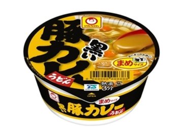マルちゃん 豆黒い豚カレーうどん ×12 【全国送料無料】(一部地域別途)の画像