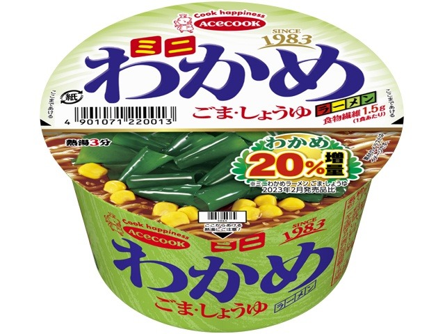エース ミニわかめ ごま・しょうゆ ×12 【全国送料無料】(一部地域別途)の画像