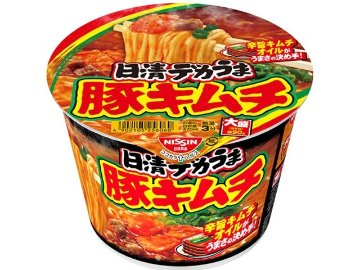 日清 デカうま 豚キムチ ×12 【全国送料無料】(一部地域別途)の画像