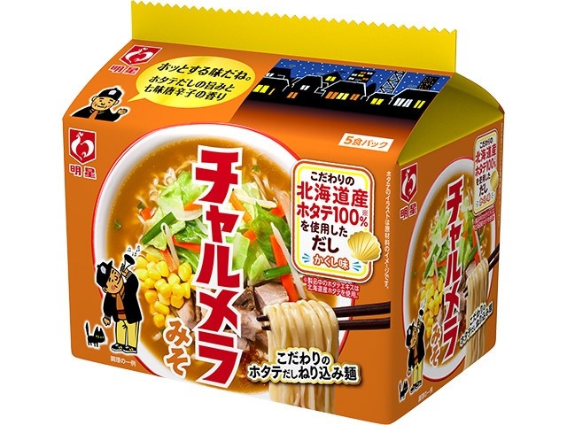 明星（袋５食）チャルメラ みそ ×6 【全国送料無料】(一部地域別途)の画像