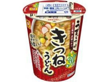 マルちゃん うまいつゆ 塩分オフきつねうどん ×12 【全国送料無料】(一部地域別途)の画像